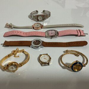 ASSTD BRANDS LADIES' WATCHES (LOT OF 7) For parts/repairs/Untested/Preowned